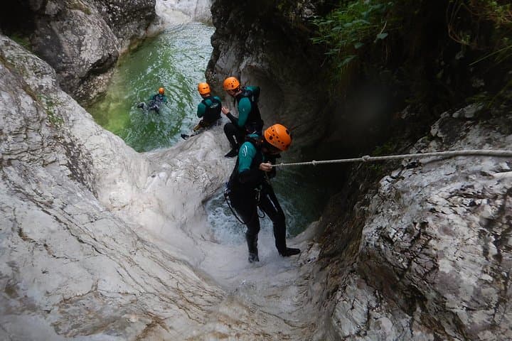 Canyoning in Fratarica Canyon: Waterfall Descent Near Bovec photo 2