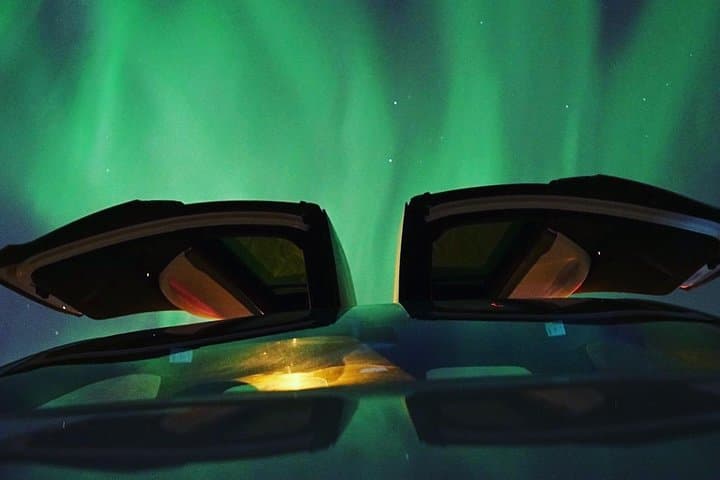 Eco-Friendly Northern Lights Chase in a Tesla X — Tromsø Aurora Tour