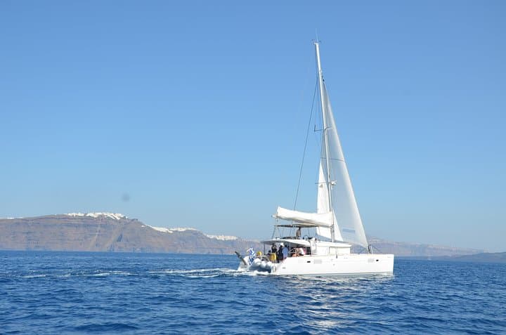 Santorini Caldera Gold Day Cruise: Volcano Hot Springs, Snorkel & BBQ photo 6
