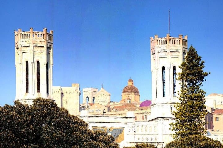 Cagliari Minivan & Walking City Tour: Castello to Poetto in Half Day