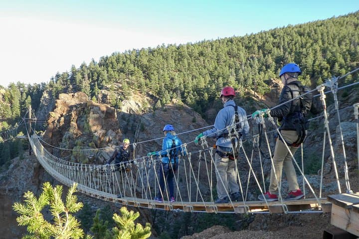 Fins Course Scenic Zipline Tour Over Seven Falls Canyon — Colorado Springs Zipline Adventure photo 3