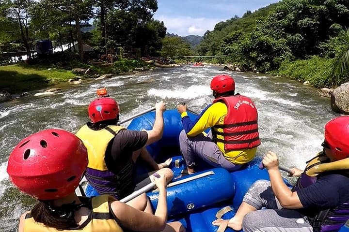 Rafting and ATV Adventure in Phangnga: Temple Cave, Waterfall & Ton Pariwat