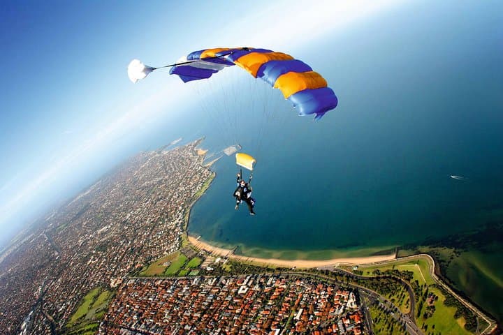 Tandem Skydive Over St Kilda Beach — 15,000 ft Beach Skydive Near Melbourne