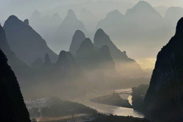 Yangshuo Xianggong Hill & Silver Cave Day Tour — Karst Views and Cave Wonders