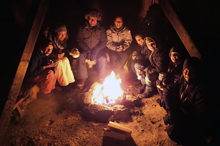 Tromsø Night Snowshoe & Campfire: Tobogganing Under Arctic Skies