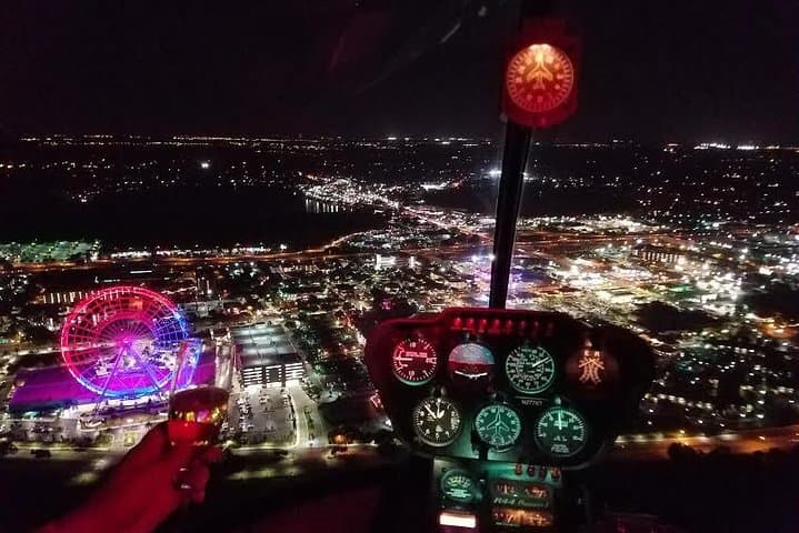 Private Helicopter After-Hours Tour Over Orlando Theme Parks & Downtown (45–60 min)