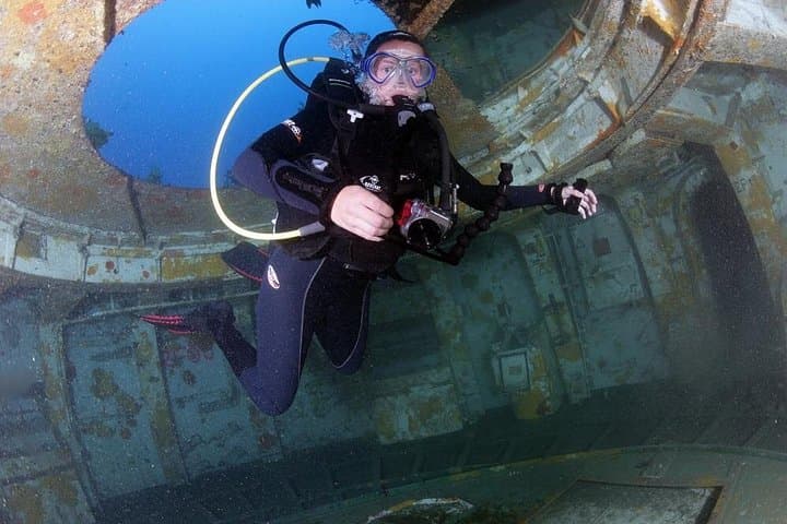 Dive the HMNZS Canterbury Wreck: Deep Water Cove Charter at Cape Brett photo 2