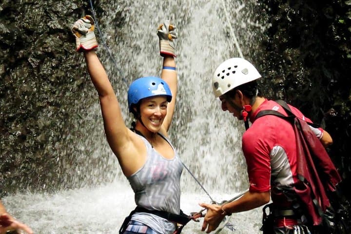La Fortuna Canyoning and Whitewater Rafting Combo — Rappel, Zip & Raft