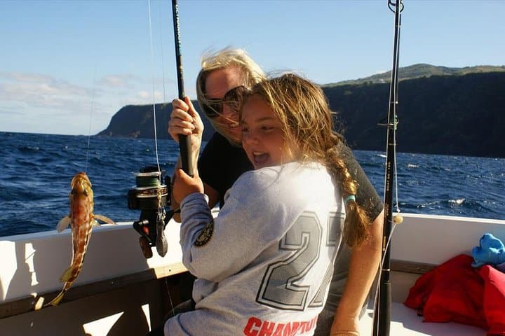 Fish in the Azores: Half-Day Angra do Heroísmo Fishing Trip with Cooked Catch