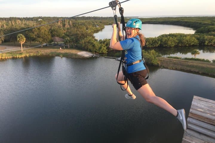 Zip Line Adventure Over Tampa Bay — Oldsmar Mobbly Bayou Zipline Tour photo 2