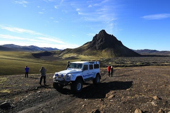 Superjeep Day Trip to Landmannalaugar & Hekla Volcano: Hot Springs, Lava Fields, and Crater Lakes