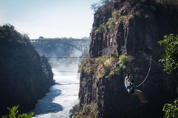 Victoria Falls Canopy Tour: Zipline Above the Zambezi Spray