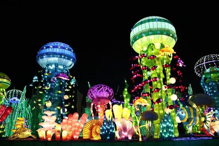 Dubai Garden Glow: Evening Lights, Recycled Art & Private Transfers