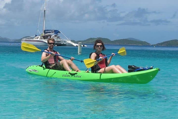 Best of St. John Kayak, Snorkel & Picnic to Honeymoon Beach photo 2