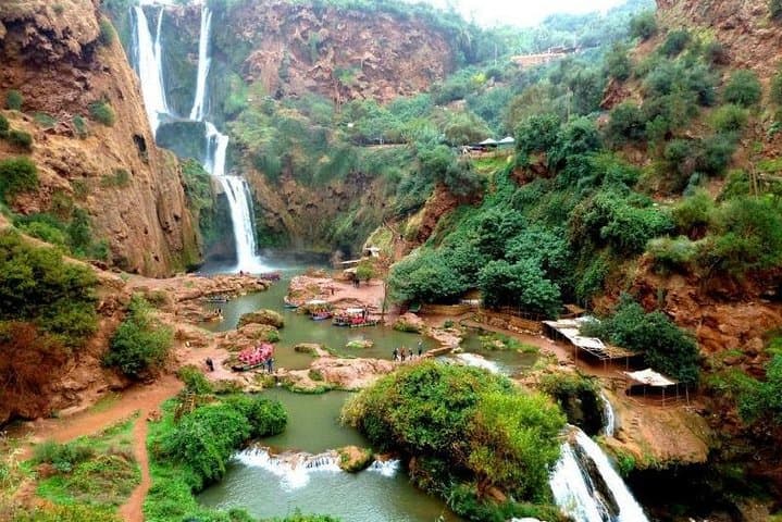 Ouzoud Waterfalls Day Trip from Marrakech — Boat Ride, Monkeys & Basins