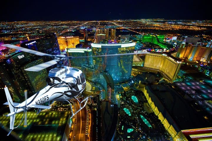 Las Vegas Helicopter Night Strip Flight: Dine & Soar Over the Strip photo 2