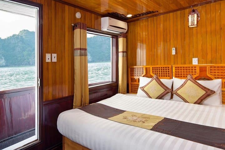 Halong Seasun 2-Day Overnight Cruise: Kayak, Cave & Pearl Farm Experience in Halong Bay photo 2