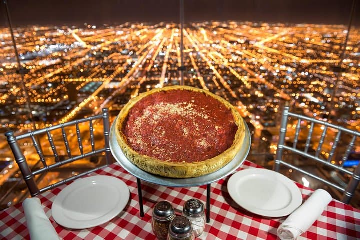 Skydeck Chicago VIP Dinner at Willis Tower — Pie in the Sky Experience