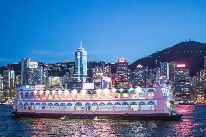 Victoria Harbour Dinner Cruise & Symphony of Lights from Kowloon