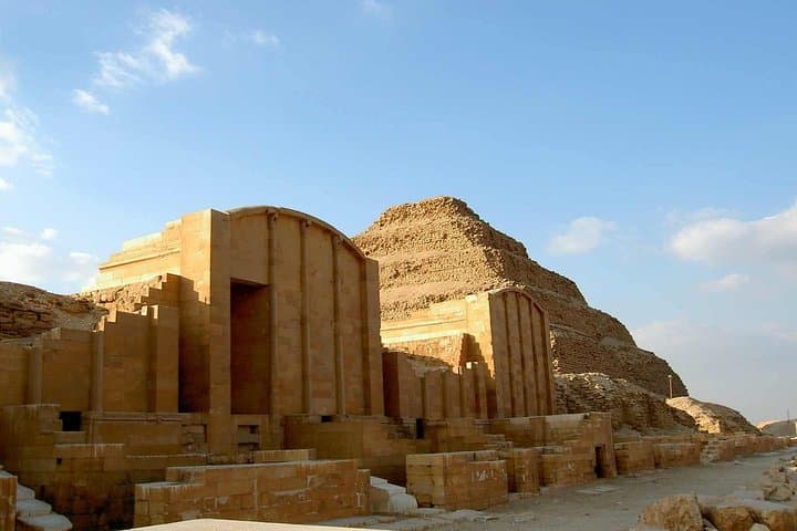 Pyramids, Memphis & Saqqara Day Tour from Alexandria Port — Step Pyramid, Sphinx & Papyrus
