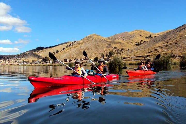 Kayak the Uros Floating Islands and Taquile Day Trip from Puno