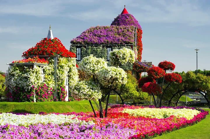Dubai Miracle Garden and Global village: a half-day floral and cultural tour with transfers photo 1