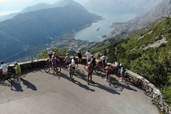 Kotor's 25 Turns: Cable Car Ascent and Downhill Bike Descent