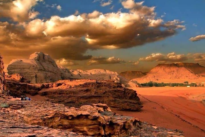 From Petra to Wadi Rum: Jeep Safari, Sandboarding & Bedouin Camp Day Trip photo 1