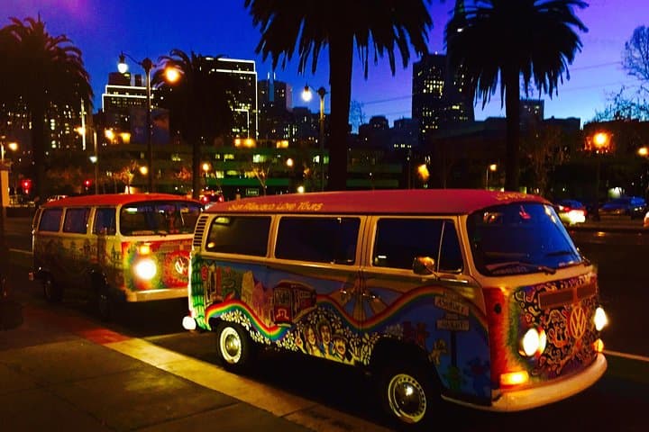 San Francisco Holiday Lights Tour: VW Bus Evening Ride to Union Square & Golden Gate Views photo 4