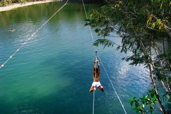 Zipline and Cenote Adventure from Cancun — 4-Hour Jungle Canopy & Swim Tour photo 1
