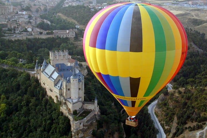 Sunrise Hot-Air Balloon Flight Over Segovia: Private Sunrise Ride with Madrid Transfer