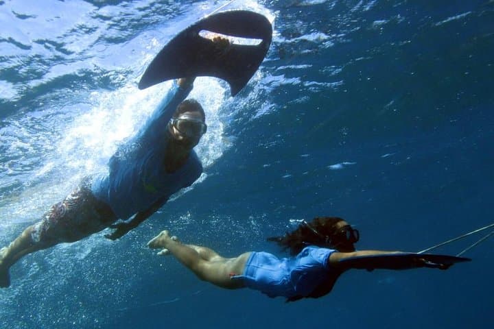 Underwater Boat Hitchhiking in Fernando de Noronha: Tow-Snorkel Adventure over a Shipwreck photo 2