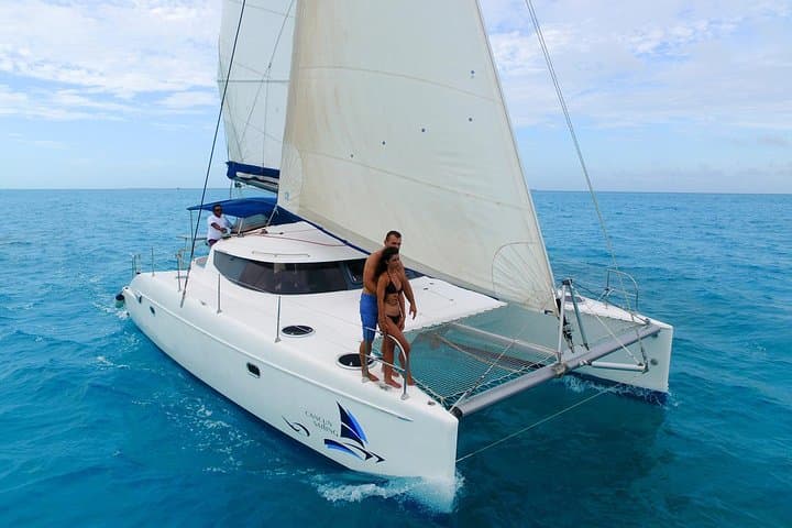 Private Catamaran: Cancun to Isla Mujeres — Snorkel the Underwater Museum