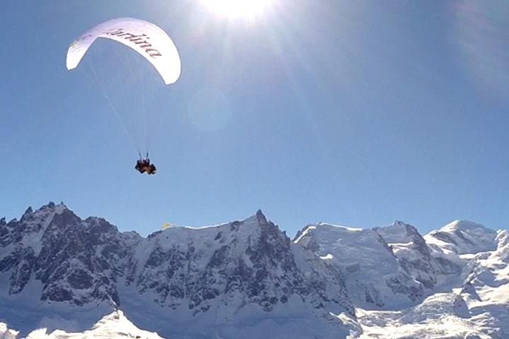 Paragliding over Mont Blanc: Chamonix Aiguille du Midi Flight Experience