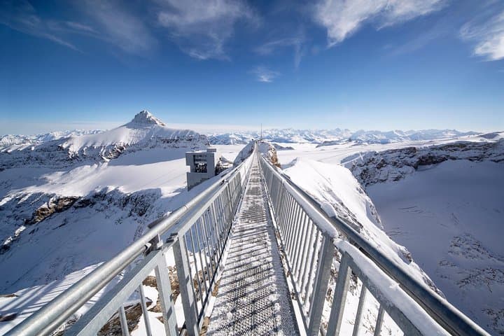Glacier 3000 & Col du Pillon Day Trip from Lausanne — Peak Walk, Cable Car, and Montreux