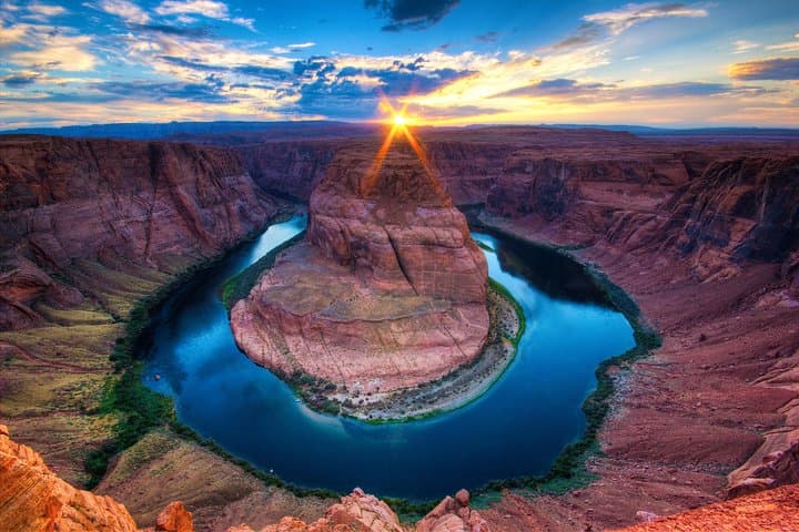 Antelope Slot Canyon & Horseshoe Bend Day Tour from Flagstaff — Slot-Canyon Sunbeams and River Views