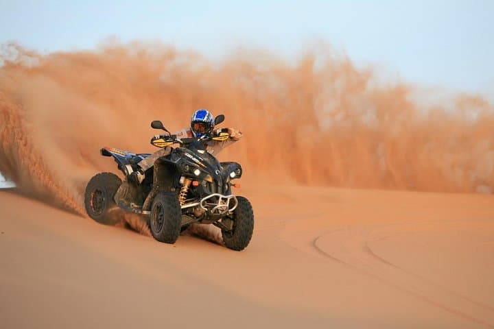 Dubai Desert Safari with Quad Biking — Red Dunes, Sunset Camp & Buffet