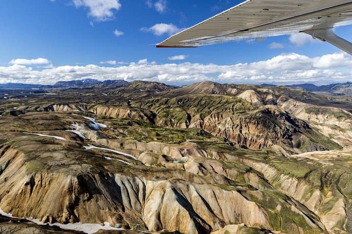 Above Landmannalaugar: 75-Min Flight Over Lakagígar, Glaciers & Highland Rivers photo 1