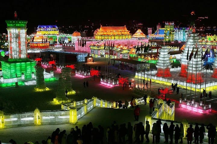 Longqing Gorge Ice Lantern Festival & Mongolian Hot Pot Dinner — Beijing Winter Tour photo 1