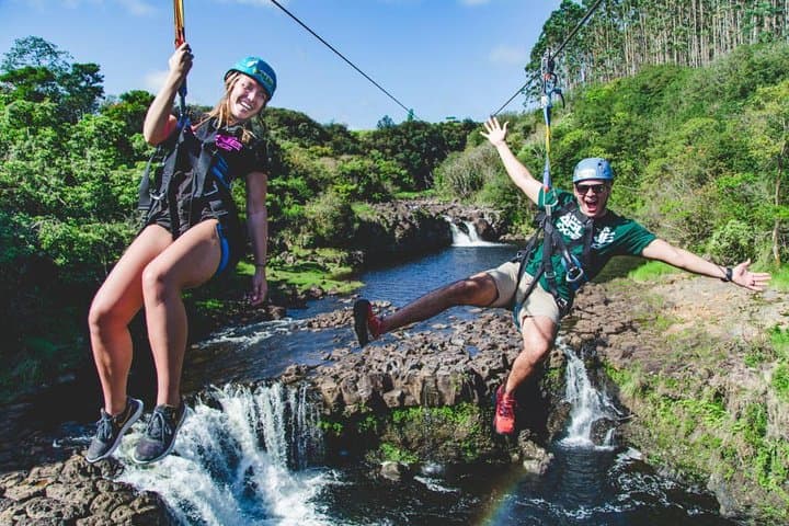 Big Island 9-Line Zipline & Private Waterfall Swim at Umauma photo 2