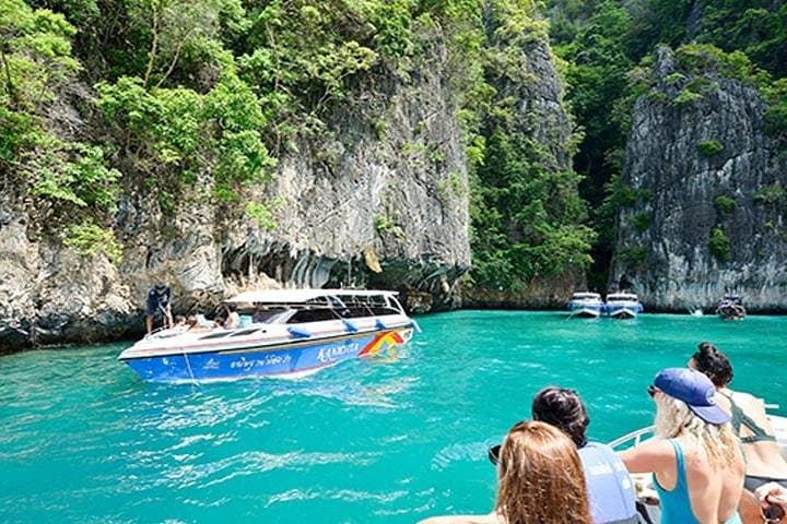 Phi Phi Islands Speedboat Day Trip from Phuket — Maya Bay, Snorkel & Khai Island