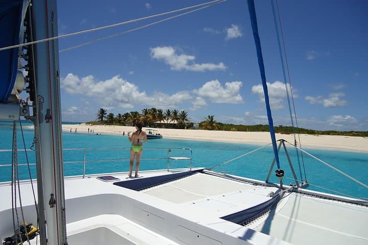 Prickly Pear and Anguilla Day Sail: Snorkel, Beach BBQ & Sunset Cruise from St Maarten photo 2