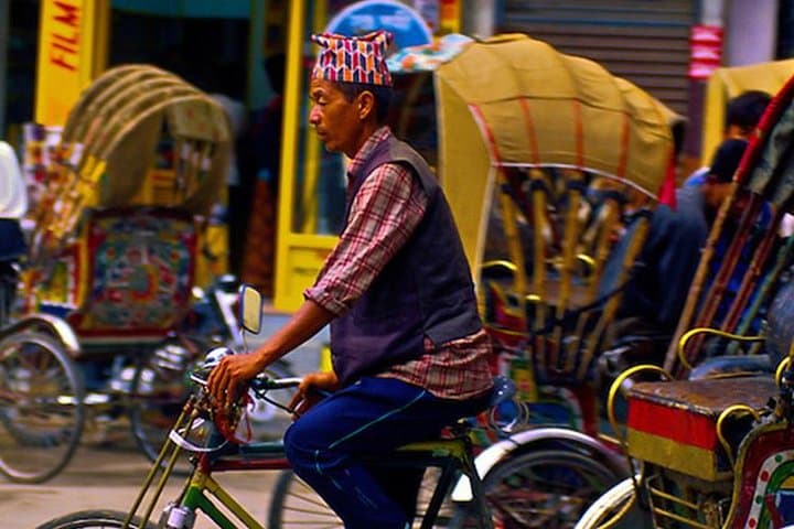 Kathmandu Rickshaw Rickshaw Tour of Thamel and Durbar Square — Explore Narrow Lanes by Cycle Rickshaw