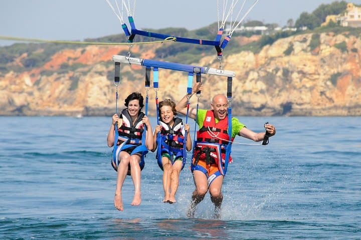 Parasailing Albufeira Marina: 80m Coastal Flight & Boat Experience photo 2