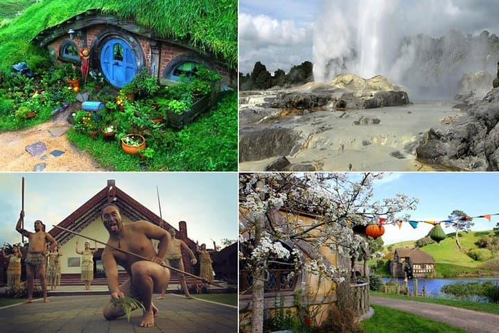 Auckland to Hobbiton and Rotorua Geothermal Day Tour: Hobbit Holes, Geysers & Maori Culture photo 3