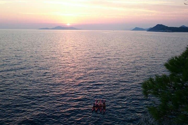 Sunset Kayaking on Lopud Island: 2-Hour Adriatic Paddle to Cliffs & Sea Views