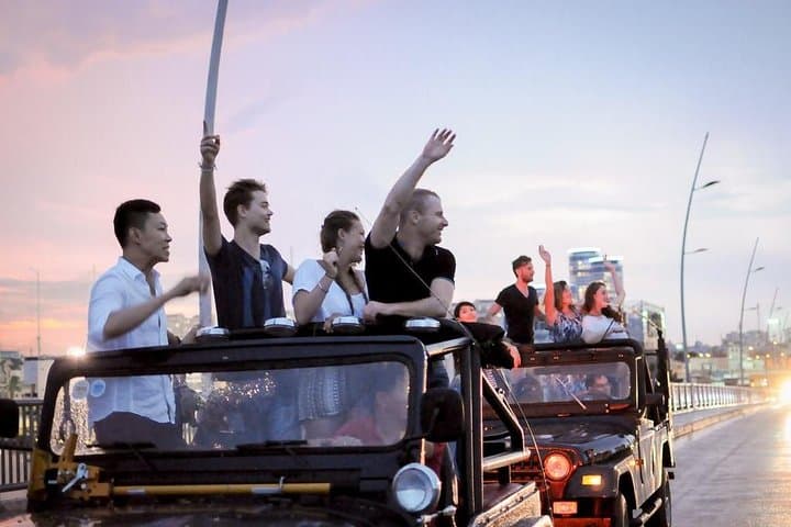Ho Chi Minh Night by Jeep and Saigon River Dinner Cruise: Private Evening Tour photo 2