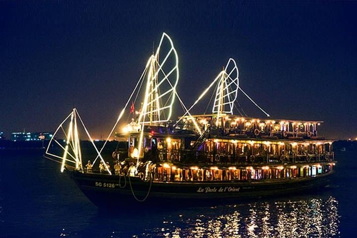 Ho Chi Minh Night by Jeep and Saigon River Dinner Cruise: Private Evening Tour photo 1