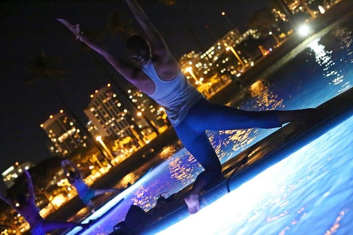 Night SUP Yoga in Honolulu: Paddle, Glow, and Flow on Magic Island photo 2