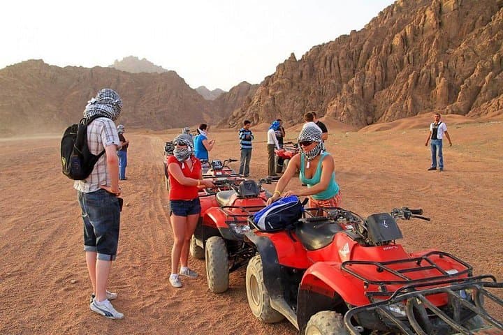 Hurghada Sunset Desert Safari — 5-Hour Bedouin Jeep, Camel Ride & Dinner photo 3